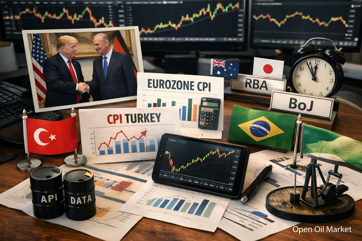 Economic Events and Corporate Reports — March 3, 2026 Eurozone Inflation, Turkey CPI, Brazil GDP, API Oil