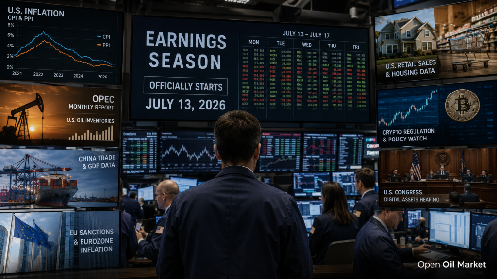 Investor Calendar July 13–17, 2026: US CPI, China's GDP, and Earnings Season