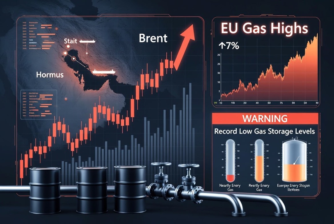 Energy Sector News — Thursday, July 30, 2026: Escalation in the Strait of Hormuz Drives Brent Oil Prices, Gas in Europe at Highs Amid Record Low Stocks