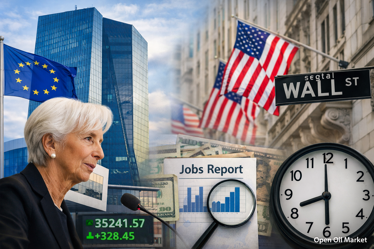 Economic Events and Corporate Reports — Friday, March 6, 2026: U.S. Nonfarm Payrolls, Eurozone GDP, and ECB President's Speech
