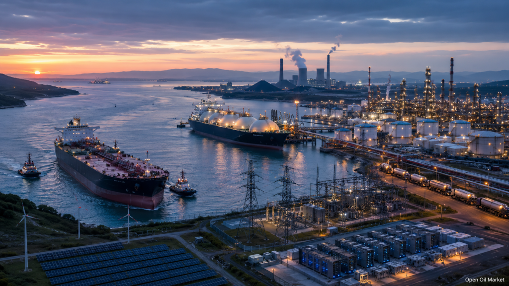 Oil and Gas and Energy News June 2, 2026: Oil Tanker in Strategic Strait, LNG Terminal, Refinery, Electric Grids, Data Centre, Renewables, and Coal-Fired Generation