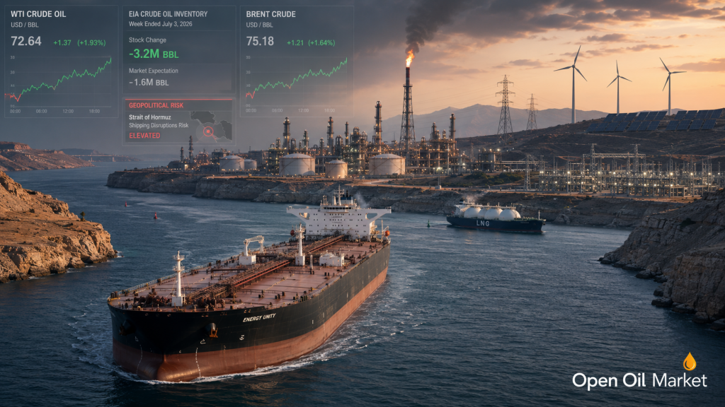 Oil and Gas News - July 8, 2026: Hormuz Risk, EIA Reserves, and Petroleum Market
