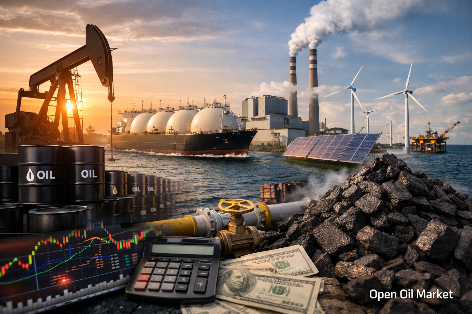 Global Oil, Gas and Energy Market Overview — Energy Sector February 21, 2026, Brent Oil, LNG, Refineries, Renewable Energy