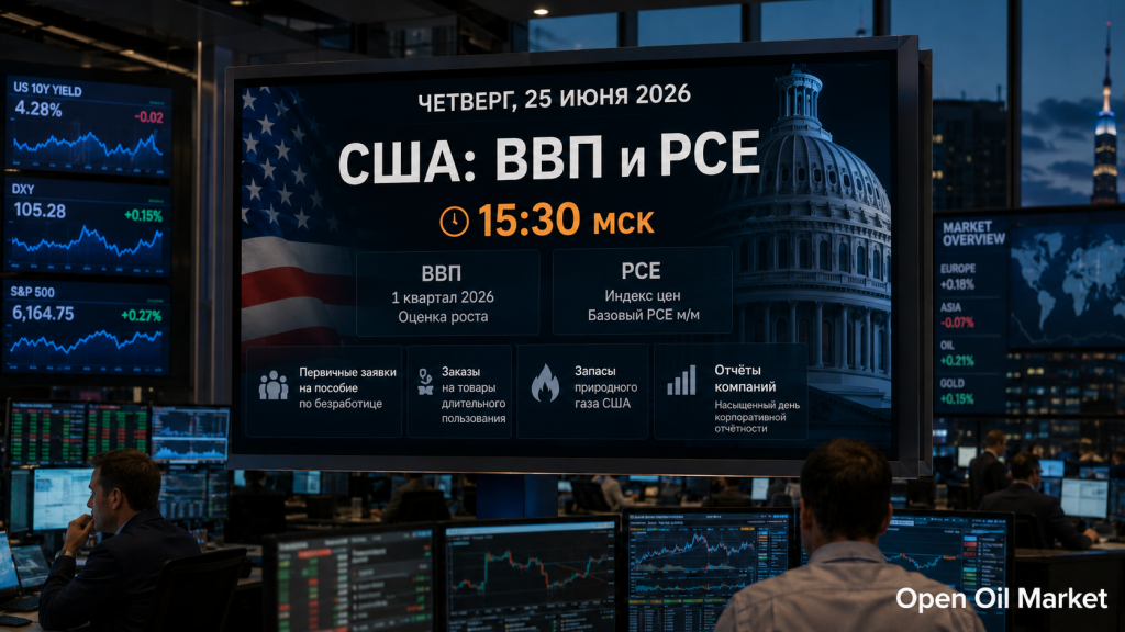 Economic Events and Corporate Reports on June 25, 2026: US GDP, PCE, Labor Market, and Company Reports