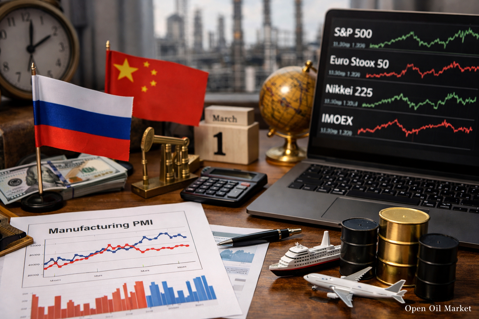 Economic Events and Corporate Reports — March 1, 2026: PMI of China and Russia, Global Markets at the Start of the Month