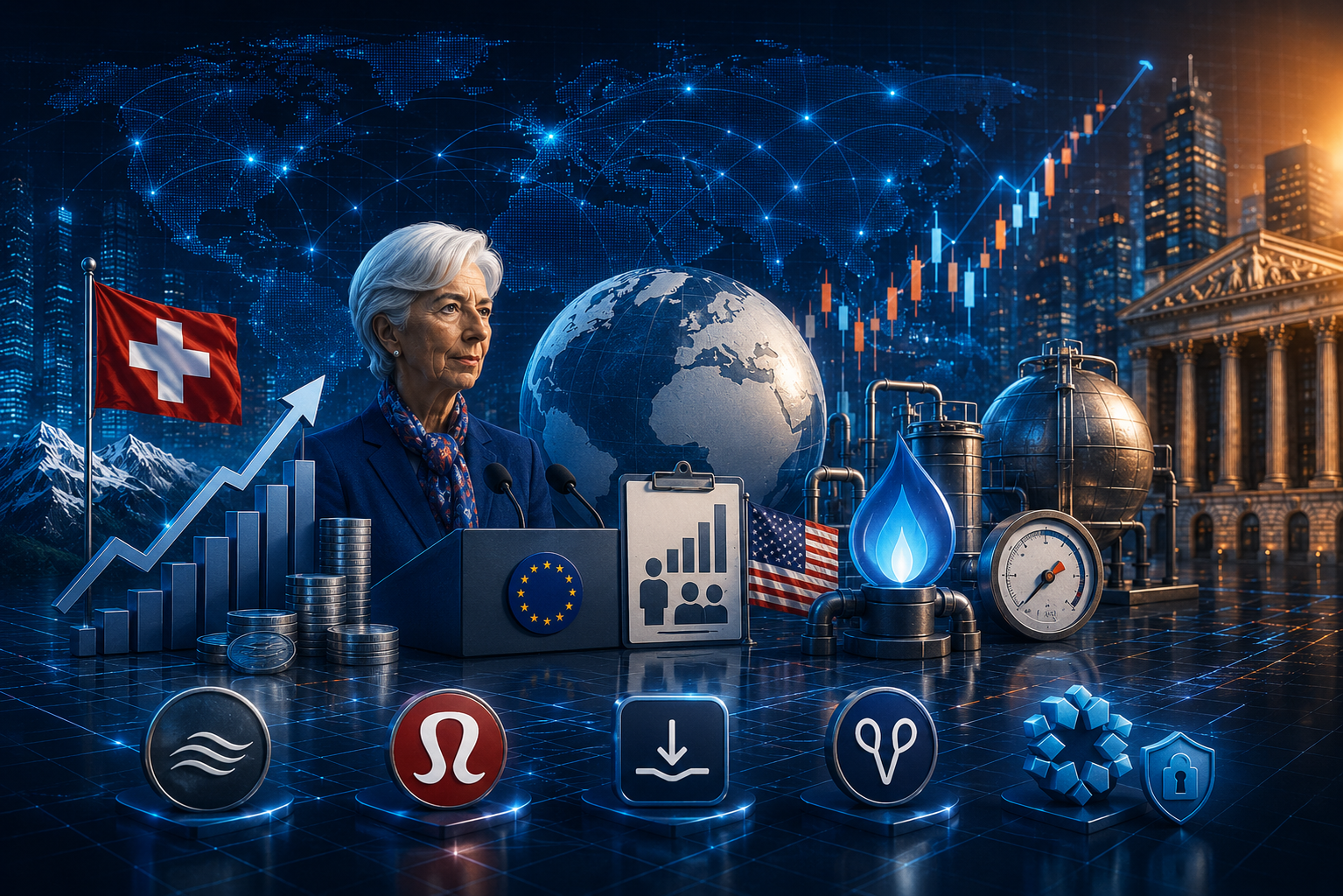 Economic Events and Corporate Earnings on June 4, 2026: Swiss CPI, Lagarde Speech, US Jobless Claims, EIA Natural Gas Storage, and Reports from Ciena, Lululemon, DocuSign, Samsara, and Rubrik