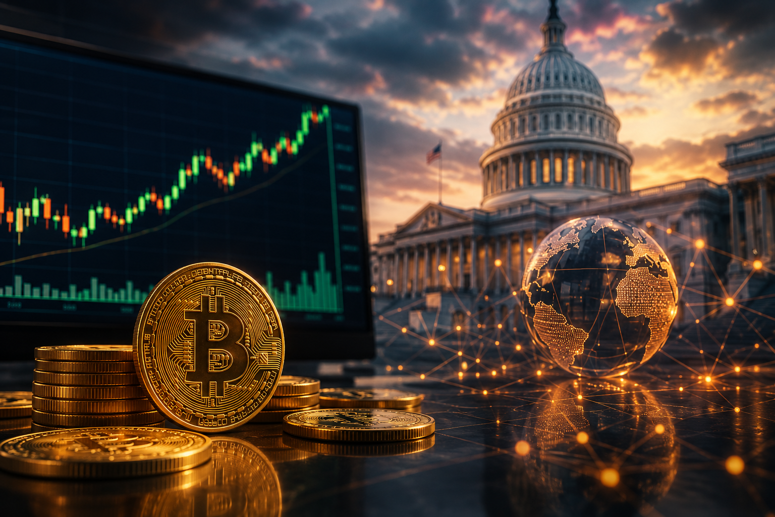 Cryptocurrency News: Thursday, August 6, 2026 — Bitcoin Holds Above $64,000, U.S. Senate Votes on CLARITY Act