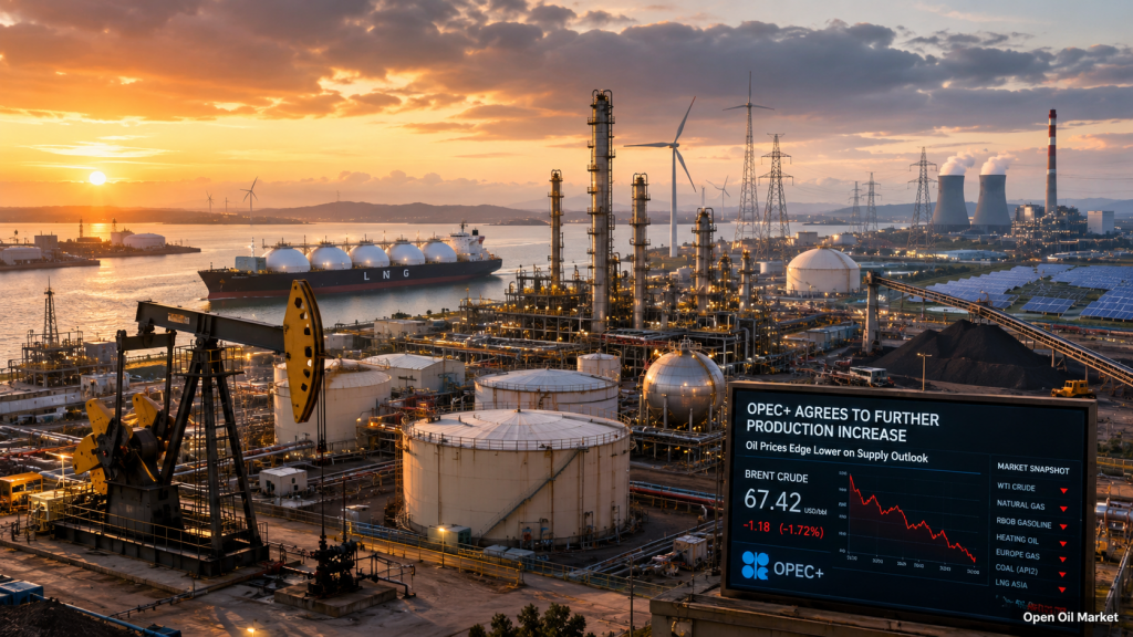 Oil and Gas News July 5, 2026: OPEC+ Increases Production, Oil Prices Drop, LNG and RES Transform the Energy Market