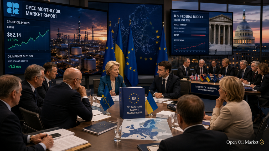 EU Sanctions against Russia, Ukraine Meeting, OPEC Report and US Budget Data on July 13, 2026