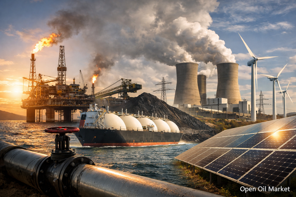 Global Energy Sector Market March 25, 2026: Oil, Gas, Electricity, RES, Coal, Refineries, and Petroleum Products